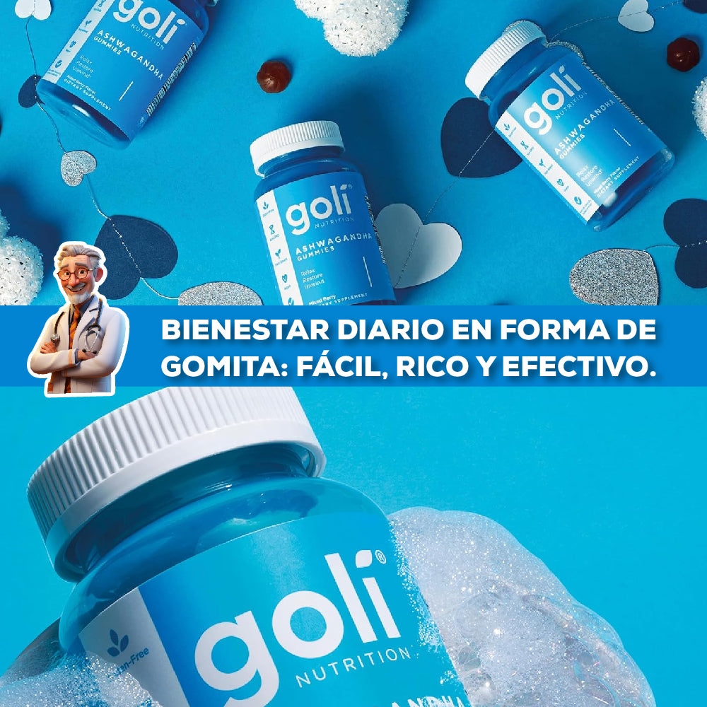 Gomitas nutricionales Goli con Ashwagandha