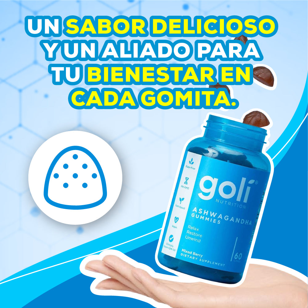 Gomitas nutricionales Goli con Ashwagandha