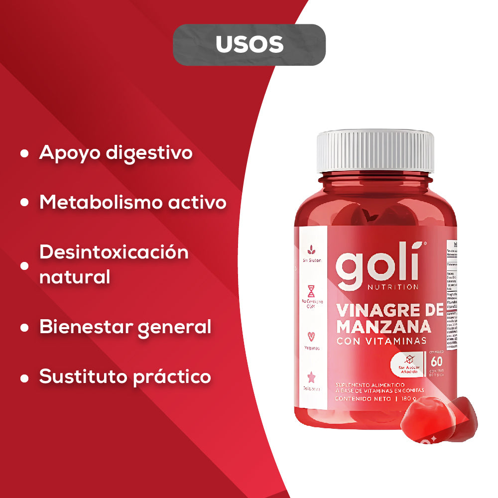 GOMAS GOLI NUTRITION VINAGRE DE MANZANA